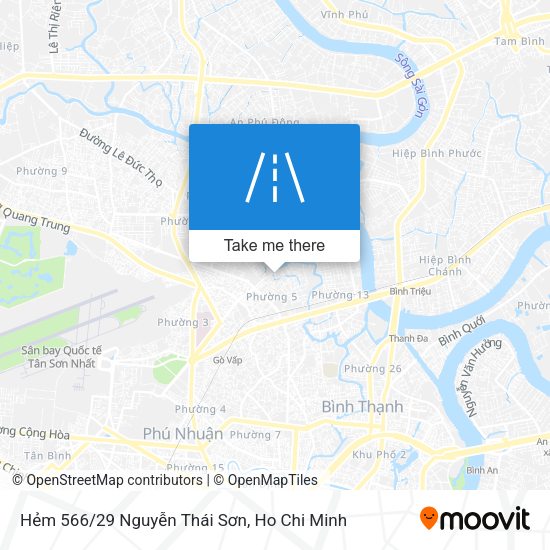 Hẻm 566/29 Nguyễn Thái Sơn map