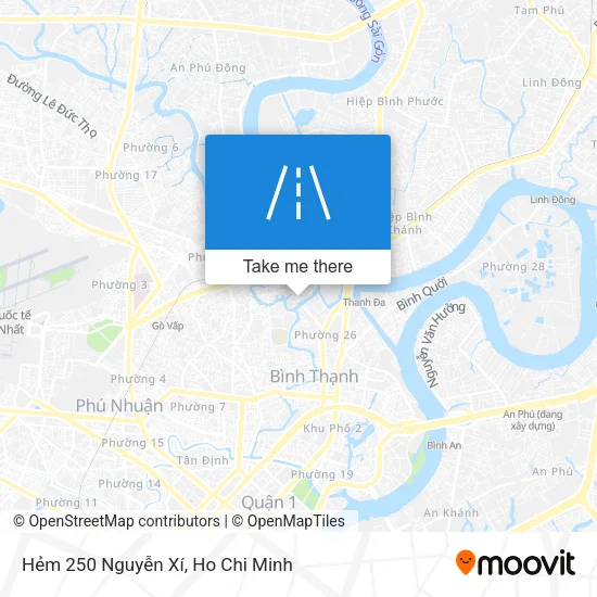 Hẻm 250 Nguyễn Xí map