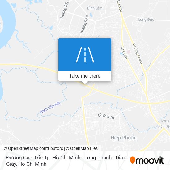 Đường Cao Tốc Tp. Hồ Chí Minh - Long Thành - Dầu Giây map