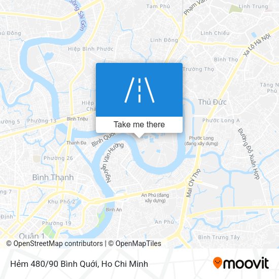 Hẻm 480/90 Bình Quới map