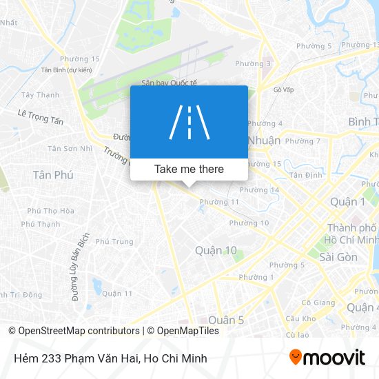 Hẻm 233 Phạm Văn Hai map