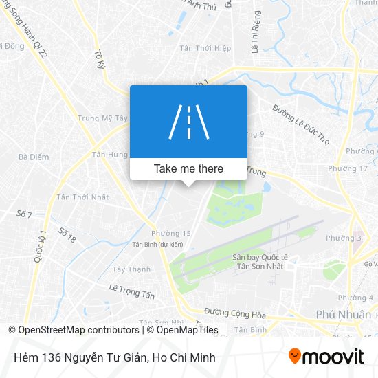Hẻm 136 Nguyễn Tư Giản map