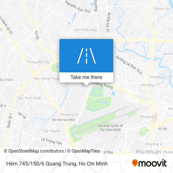 Hẻm 745/150/6 Quang Trung map