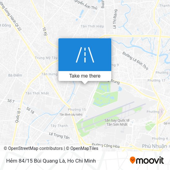 Hẻm 84/15 Bùi Quang Là map