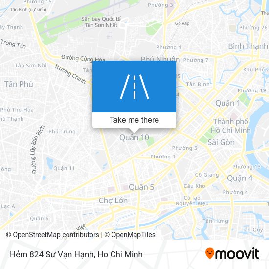 Hẻm 824 Sư Vạn Hạnh map