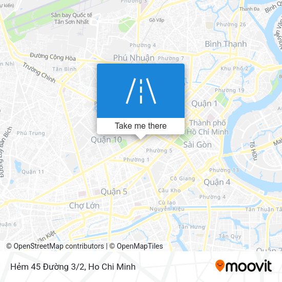 Hẻm 45 Đường 3/2 map