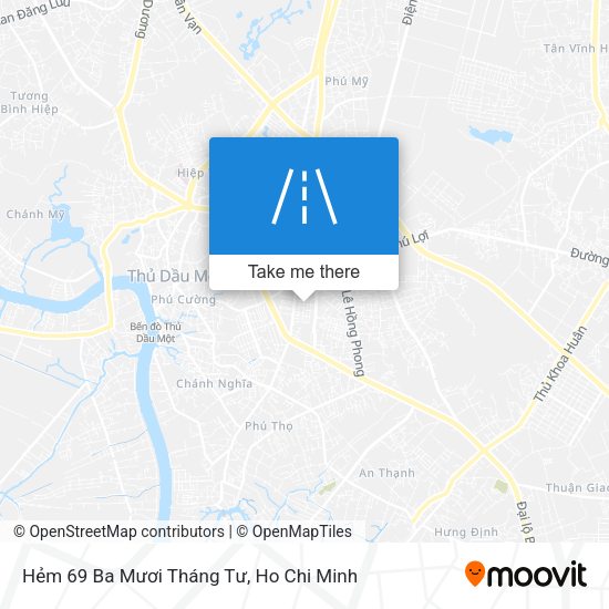 Hẻm 69 Ba Mươi Tháng Tư map