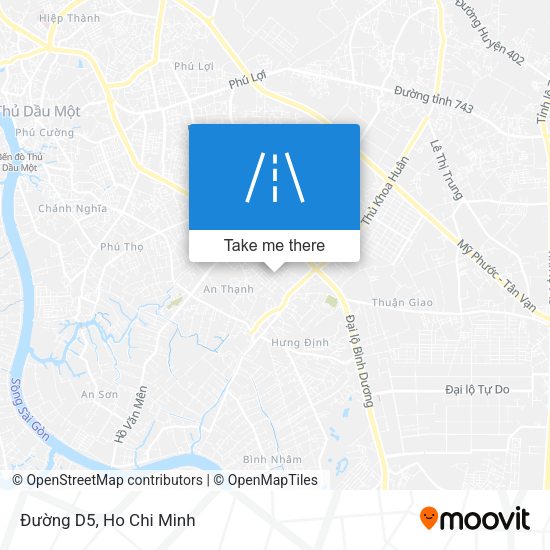 Đường D5 map