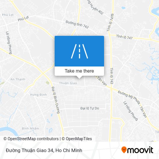 Đường Thuận Giao 34 map