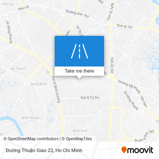 Đường Thuận Giao 22 map