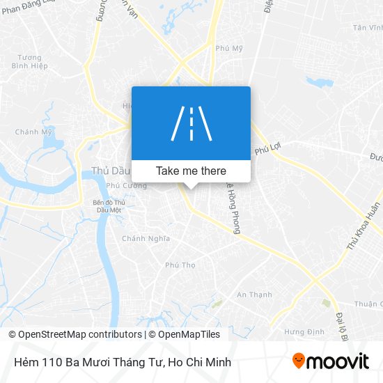 Hẻm 110 Ba Mươi Tháng Tư map