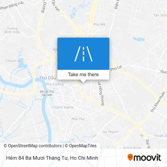 Hẻm 84 Ba Mươi Tháng Tư map