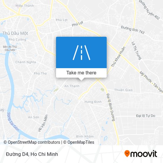 Đường D4 map
