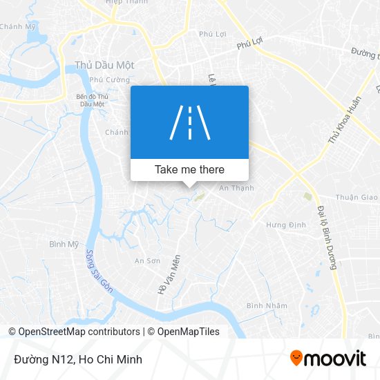Đường N12 map