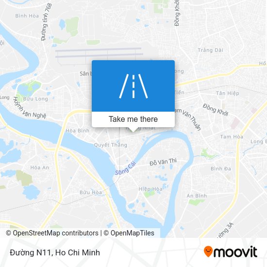 Đường N11 map