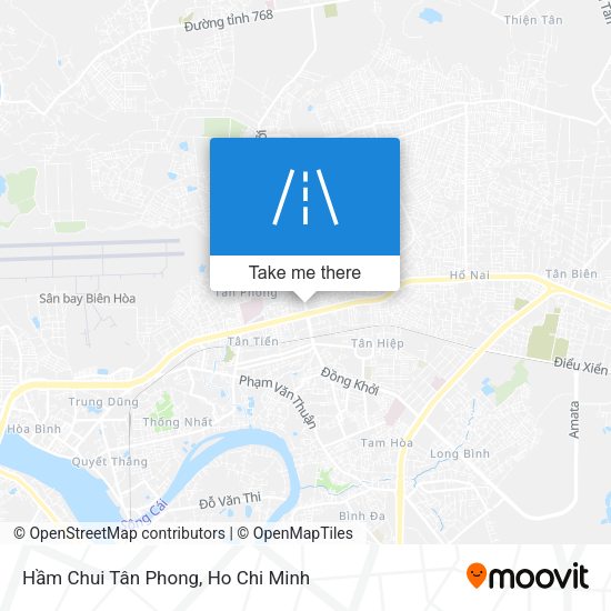 Hầm Chui Tân Phong map