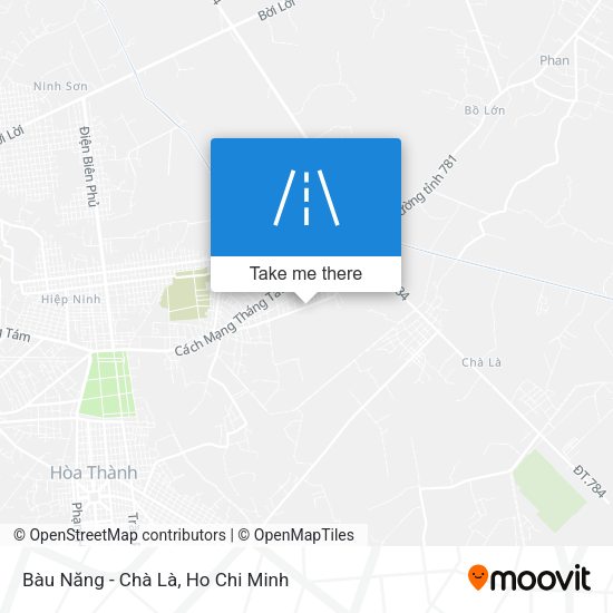 Bàu Năng - Chà Là map