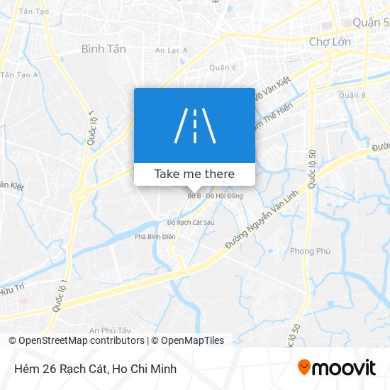 Hẻm 26 Rạch Cát map