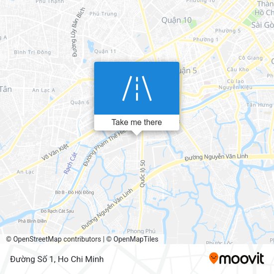 Đường Số 1 map