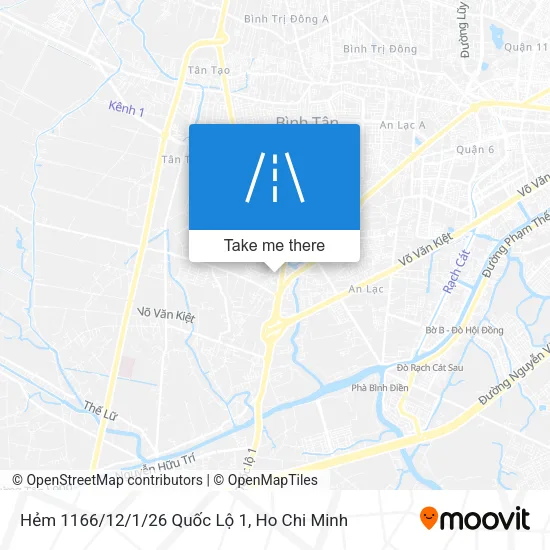 Hẻm 1166/12/1/26 Quốc Lộ 1 map