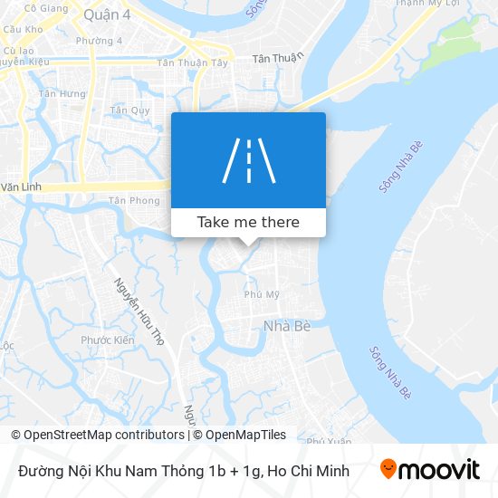 Đường Nội Khu Nam Thỏng 1b + 1g map