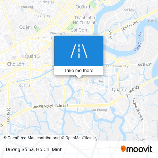 Đường Số 5a map