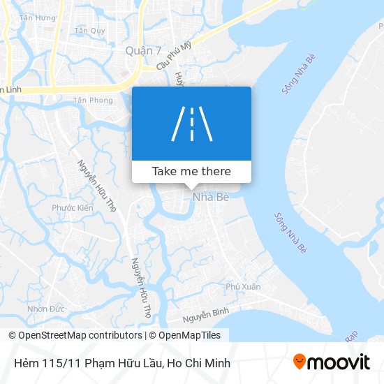 Hẻm 115/11 Phạm Hữu Lầu map