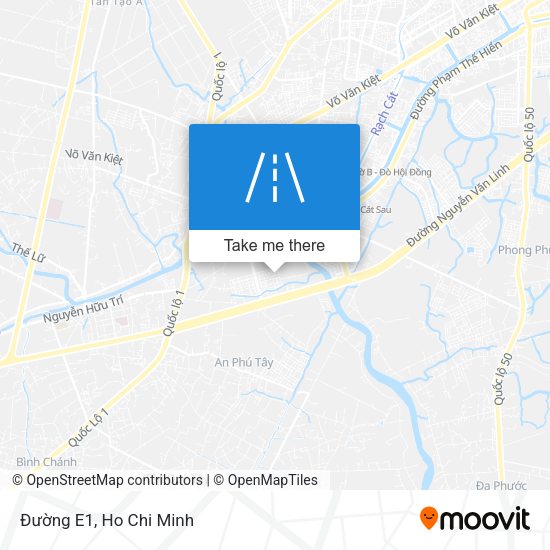 Đường E1 map