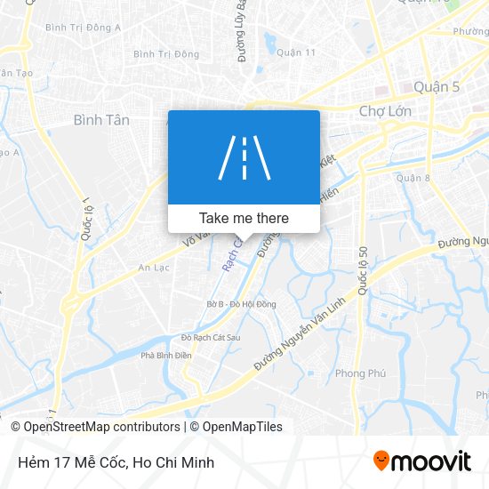 Hẻm 17 Mễ Cốc map