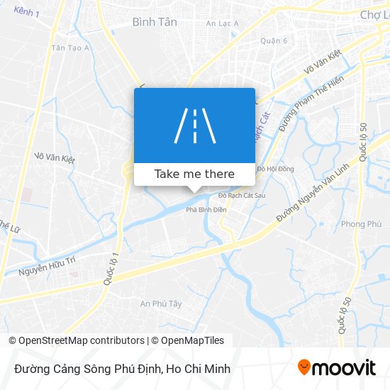 Đường Cảng Sông Phú Định map