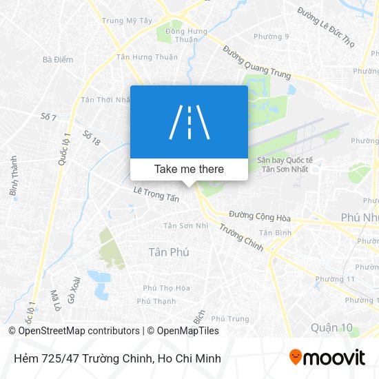 Hẻm 725/47 Trường Chinh map