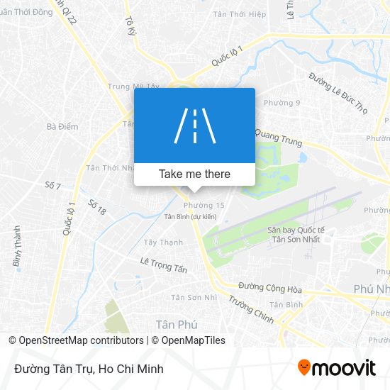 Đường Tân Trụ map