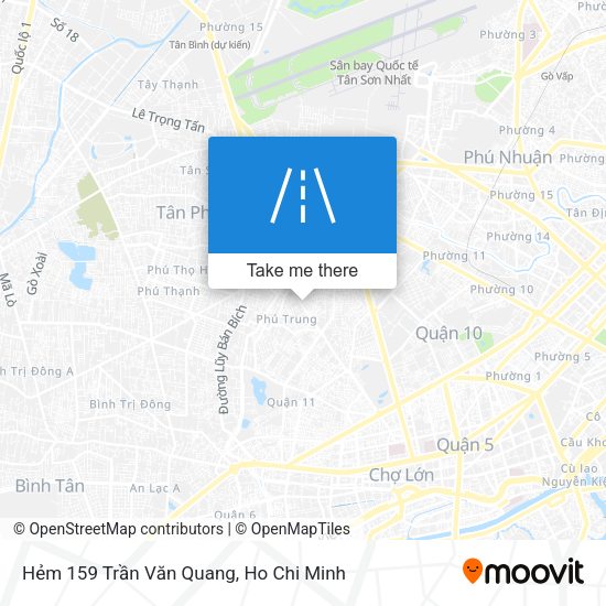 Hẻm 159 Trần Văn Quang map