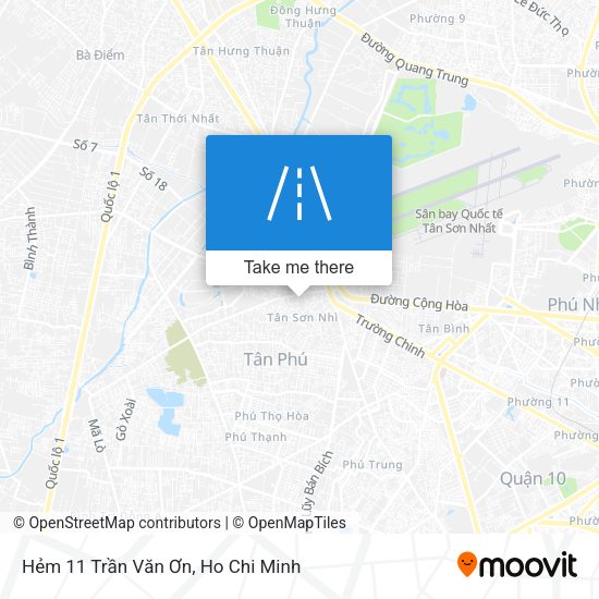 Hẻm 11 Trần Văn Ơn map