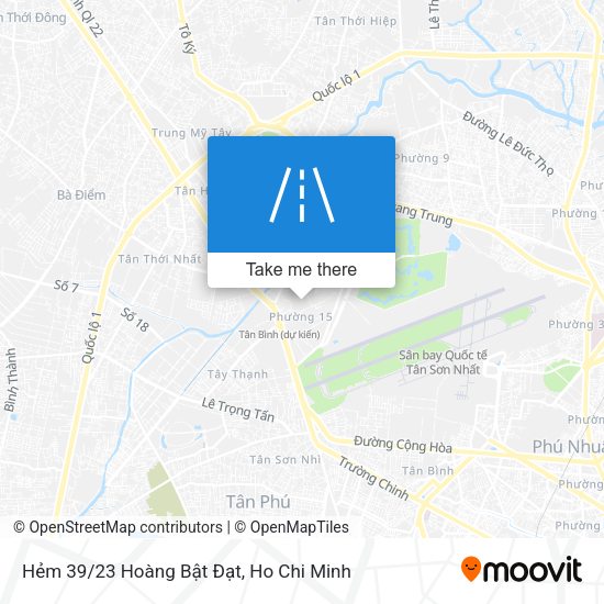 Hẻm 39/23 Hoàng Bật Đạt map