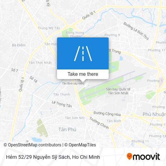 Hẻm 52/29 Nguyễn Sỹ Sách map