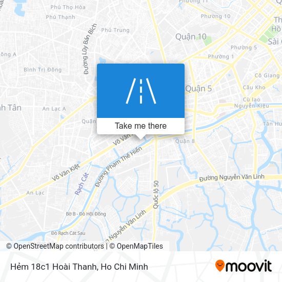 Hẻm 18c1 Hoài Thanh map