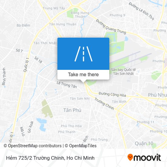 Hẻm 725/2 Trường Chinh map