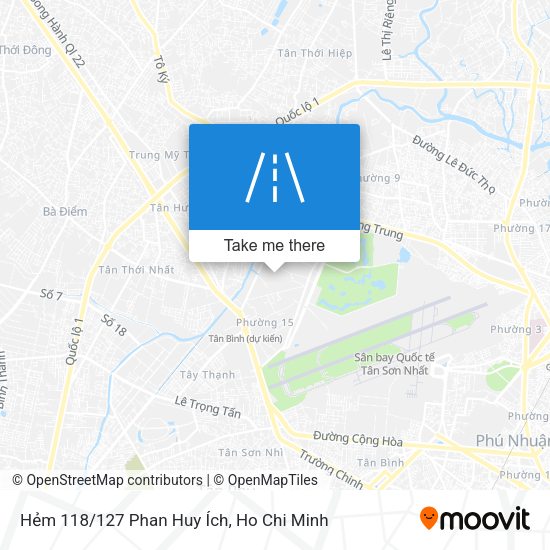 Hẻm 118/127 Phan Huy Ích map