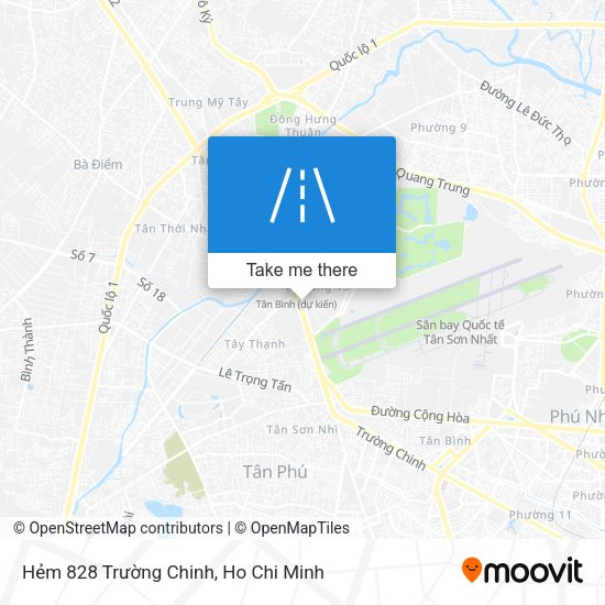 Hẻm 828 Trường Chinh map