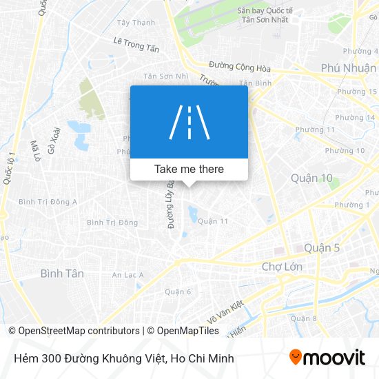 Hẻm 300 Đường Khuông Việt map