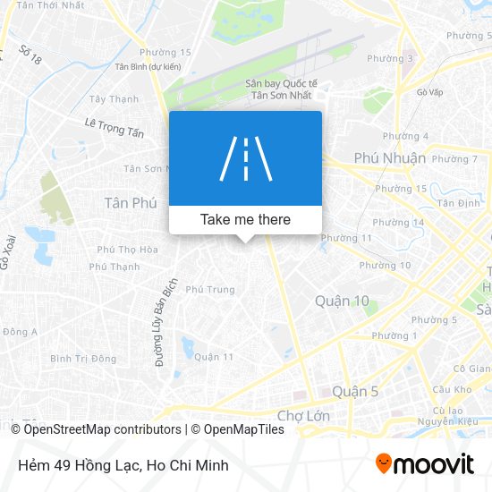 Hẻm 49 Hồng Lạc map