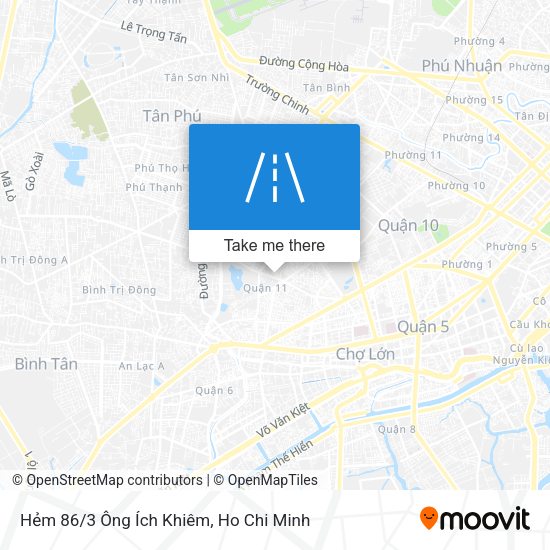 Hẻm 86/3 Ông Ích Khiêm map