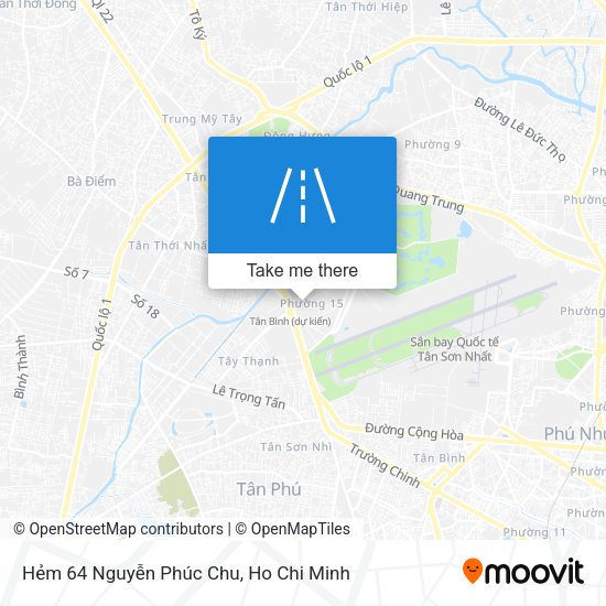 Hẻm 64 Nguyễn Phúc Chu map