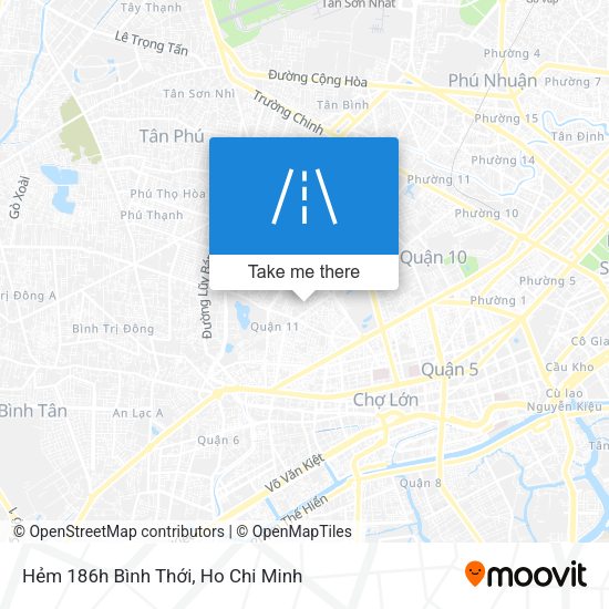 Hẻm 186h Bình Thới map