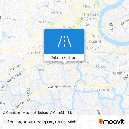 Hẻm 184/30 Âu Dương Lân map