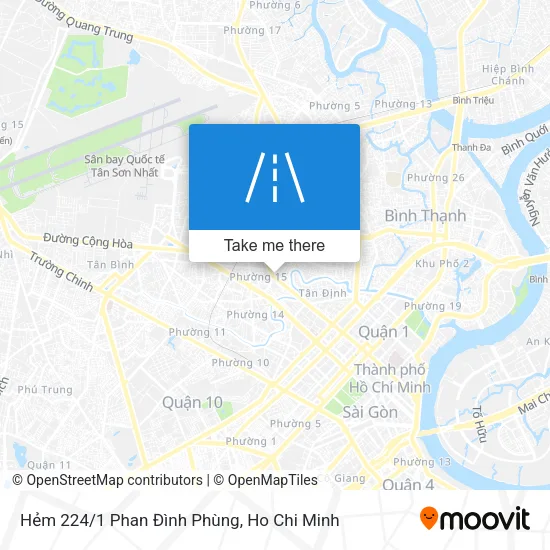 Hẻm 224/1 Phan Đình Phùng map