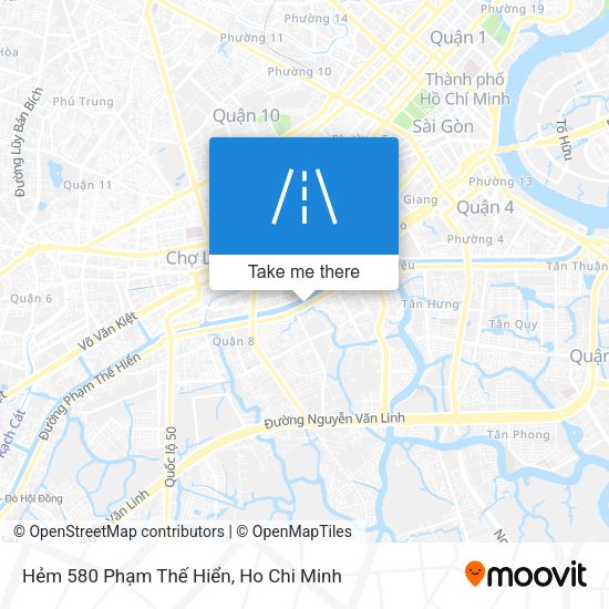 Hẻm 580 Phạm Thế Hiển map
