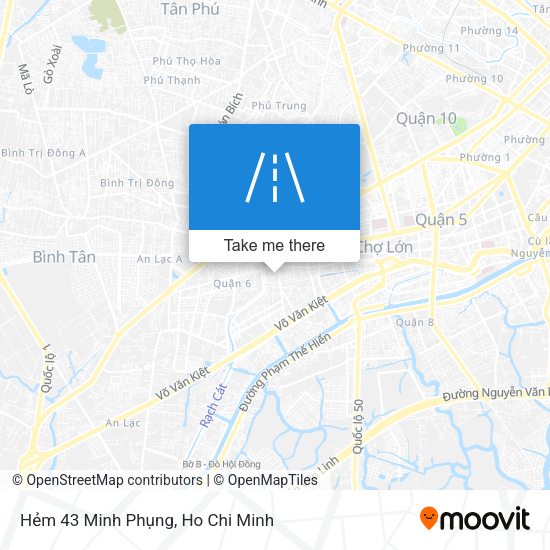 Hẻm 43 Minh Phụng map