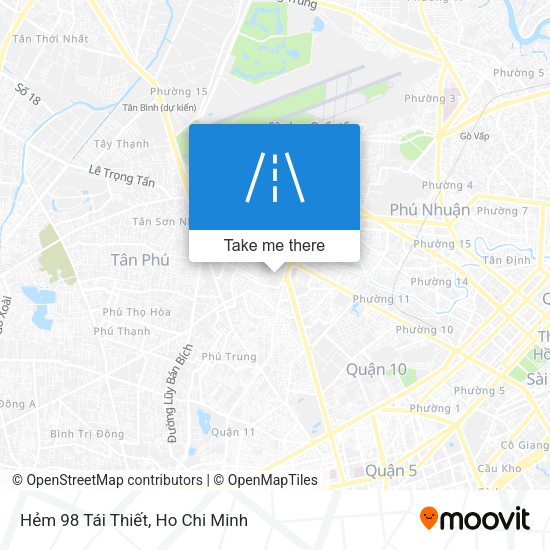 Hẻm 98 Tái Thiết map